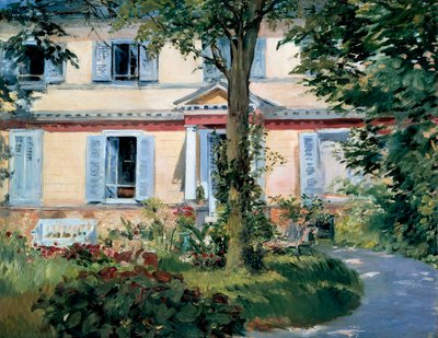 A casa em Rueil, 1882 de Édouard Manet