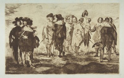 Os Little Cavaliers, depois de Velázquez, 1861-62. de Édouard Manet