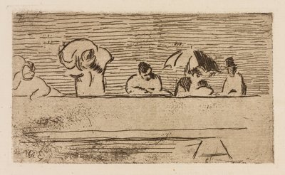 O parapeito da ponte, chapa 5 de Le Fleuve de Édouard Manet