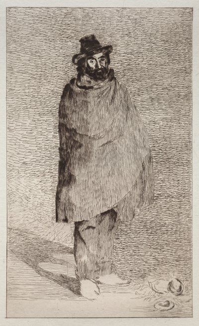 O Filósofo (gravura e ponta seca) de Édouard Manet
