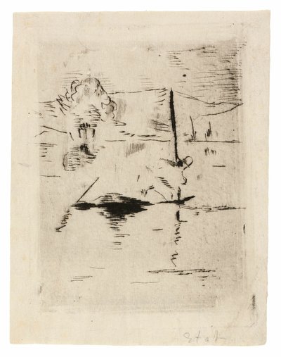 O rio na planície de Édouard Manet