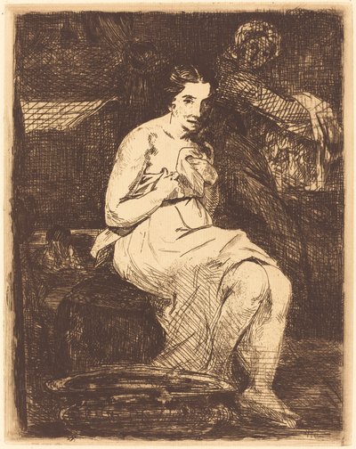 A toilette (La toilette) de Édouard Manet