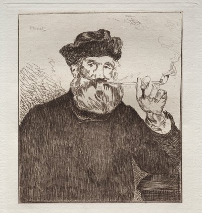 O fumador (gravura) de Édouard Manet