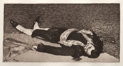 Toureiro morto. de Édouard Manet