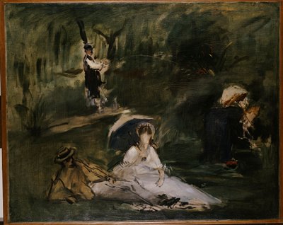 Embaixo das árvores de Édouard Manet