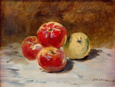 Quatro maçãs de Édouard Manet