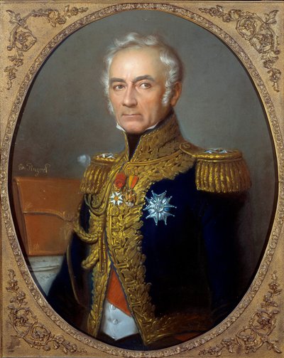 Retrato de Charles Tristan, Conde de Montholon (1783-1853) Pintura de Edouard Pingret (1788-1875) cerca de 1840, 82 x 67 cm. Paris, Musee de l