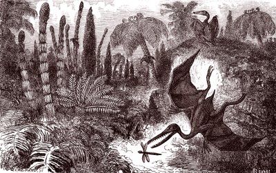 A Terra no período liássico de Edouard Riou