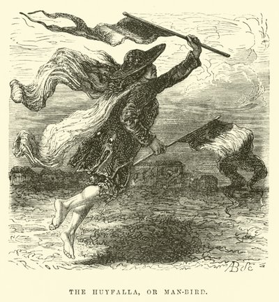O Huyfalla, ou homem-pássaro de Edouard Riou