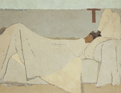 Au lit na cama, 1891 de Edouard Vuillard