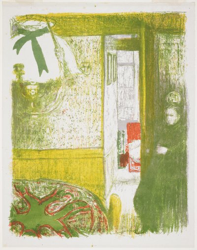 Interior com Lâmpada Suspensa de Edouard Vuillard