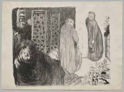 Interior com tela de Edouard Vuillard