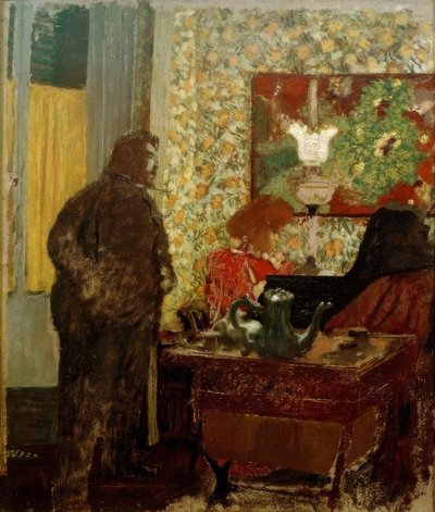 Interior com Misia Natanson no piano (Cipa ouvindo Misia de Edouard Vuillard