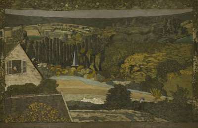 Paisagem: Janela com vista para o bosque, 1899 de Edouard Vuillard