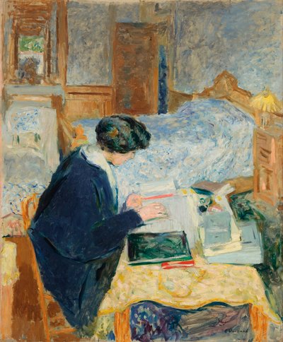 Lucy Hessel Reading - Vuillard, Edouard (1868-1940) - 1913 - Óleo sobre tela - 100,2x82,9 - Museu Judaico, Nova Iorque de Edouard Vuillard