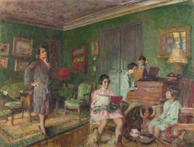 Madame André Wormser e seus Filhos, 1927 de Edouard Vuillard