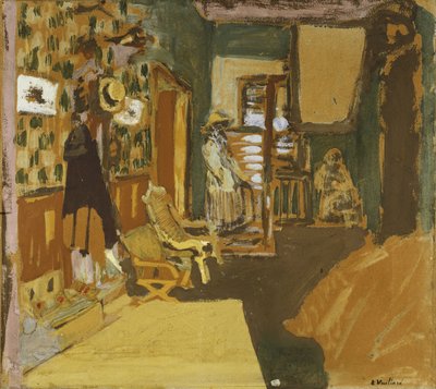 Senhora Hessel no corredor, c.1909 de Edouard Vuillard