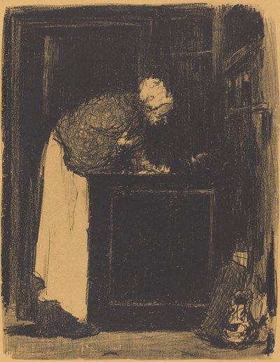 Velha mulher num fogão Vielle Femme au Fourneau, 1893. de Edouard Vuillard