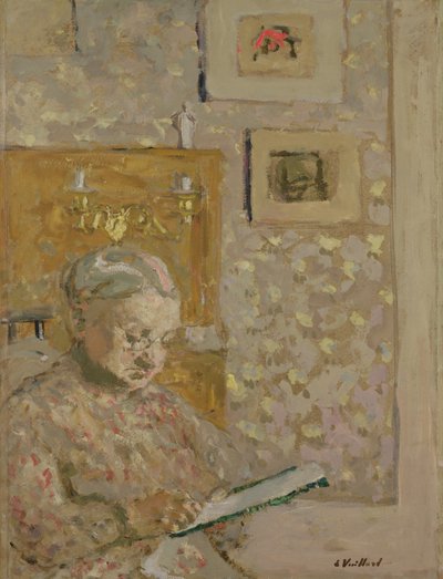 Retrato da Madame Vuillard, a Mãe dos Artistas, c.1910 de Edouard Vuillard