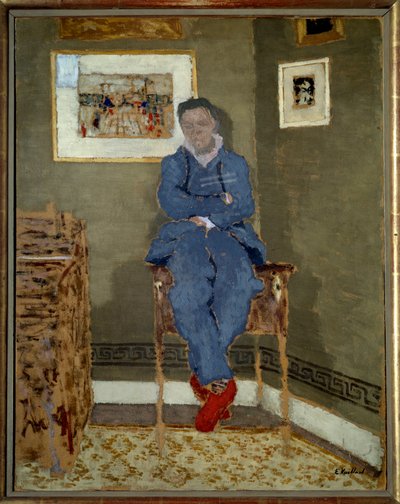 Retrato do Pintor Félix Vallotton (1865-1925) de Edouard Vuillard