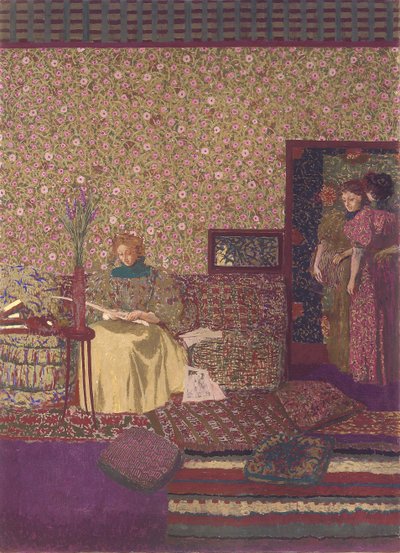 A privacidade. Decoração para a Biblioteca do Dr. Vaquez de Edouard Vuillard