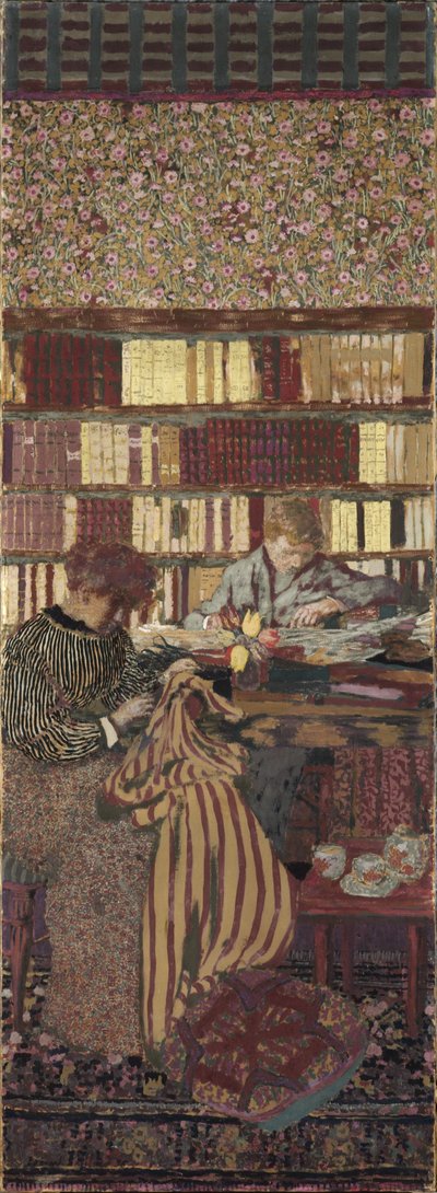 A privacidade. Decoração para a Biblioteca do Dr. Vaquez de Edouard Vuillard