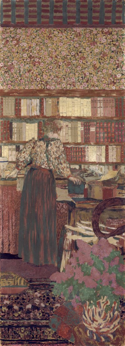 A privacidade. Decoração para a Biblioteca do Dr. Vaquez de Edouard Vuillard