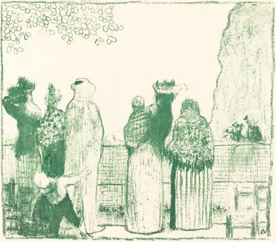 Os Jardins das Tulherias, 1895. de Edouard Vuillard