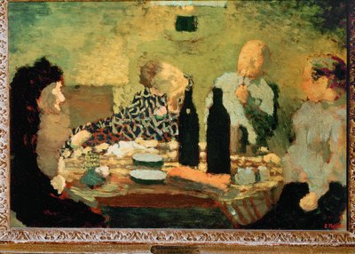 A família depois de uma refeição de Edouard Vuillard