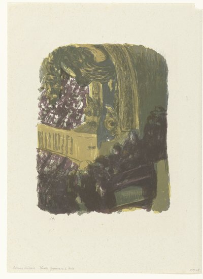 Tribune en balkons met met publiek in Théâtre Gymnase in Parijs
Uma Galeria no Ginásio de Edouard Vuillard