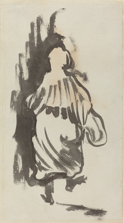Figura ambulante vista por trás, c. 1894. de Edouard Vuillard