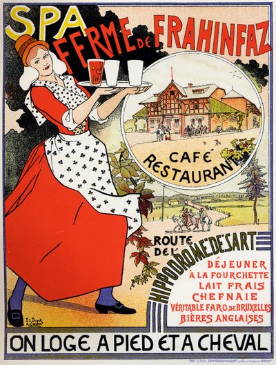 Anúncio agrícola do Café Frahinfaz, c. 1890 (cartaz) de Edouard and Crespin Adolphe (1859 1944) Duyck