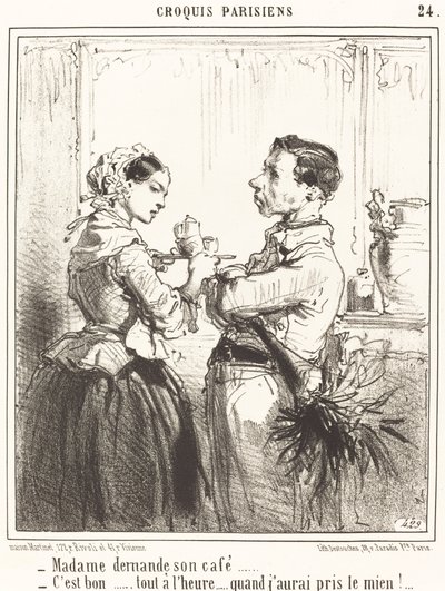 Madame pede seu café de Edouard de Beaumont