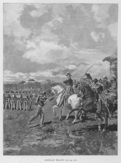 Agesilao Milan (gravura) de Edouardo Matania