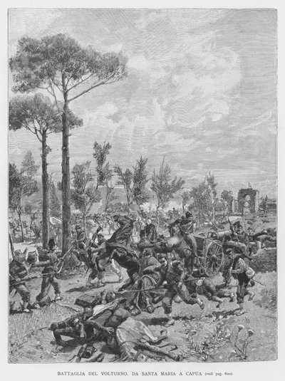 Batalha de Volturno (gravura) de Edouardo Matania