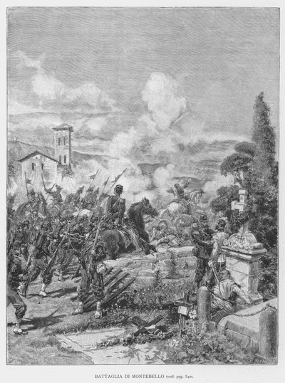 Batalha de Montebello (gravura) de Edouardo Matania
