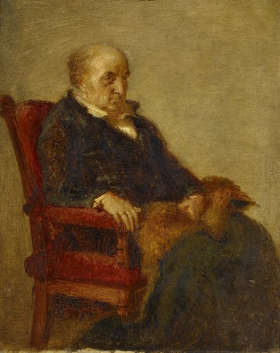 Alemão: Studie für das Porträt von Wilhelm von Schadow Estudo para o retrato de Wilhelm von Schadow de Eduard Bendemann