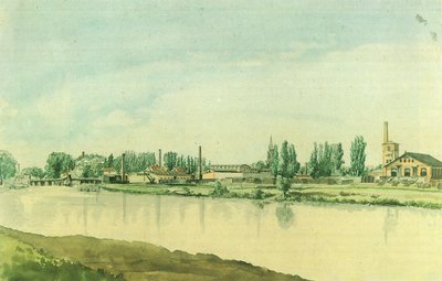 Alemão: As fábricas Borsig em Moabit de Eduard Gaertner