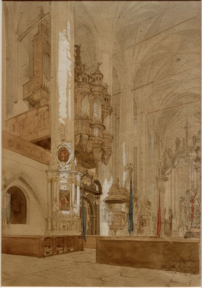 Igreja de Santa Maria em Thorn de Eduard Gärtner