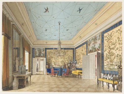 A Sala Chinesa no Palácio Real, Berlim de Eduard Gaertner