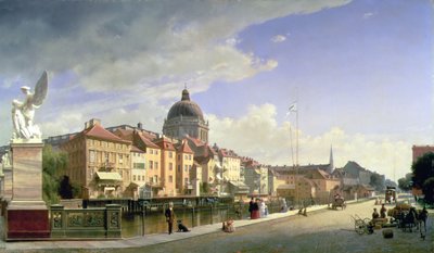 Schlossfreiheit da Schlossbruecke, Berlim de Eduard Gärtner