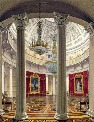 A, rotunda, palácio inverno, 1862 de Eduard Hau