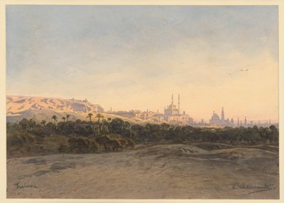 Vista do Cairo de Eduard Hildebrandt