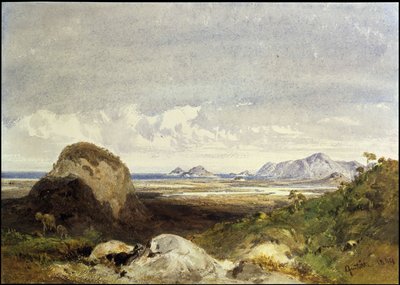 Paisagem costeira de Eduard Hildebrandt
