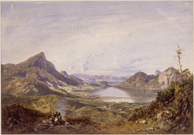 Lagoa Rodrigo de Freitas, Rio de Janeiro de Eduard Hildebrandt