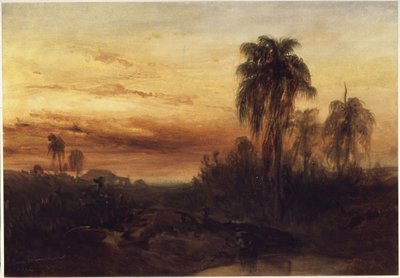 Rio de Janeiro ao pôr do sol de Eduard Hildebrandt