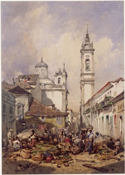 Rua do Ouvidor. Rio de Janeiro de Eduard Hildebrandt
