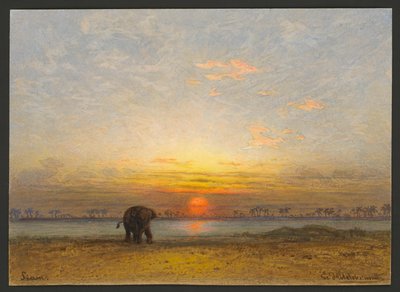 Pôr-do-sol no Sião de Eduard Hildebrandt