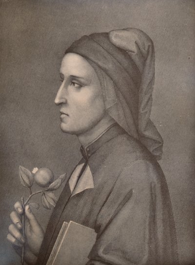 Dante Alighieri, poeta italiano, século XIX 1894 de Eduardo Chiossone