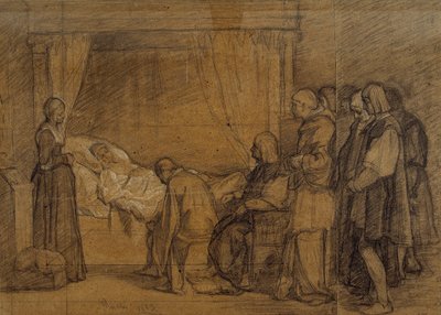 Estudo para o testamento de Isabel, a Católica de Eduardo Rosales